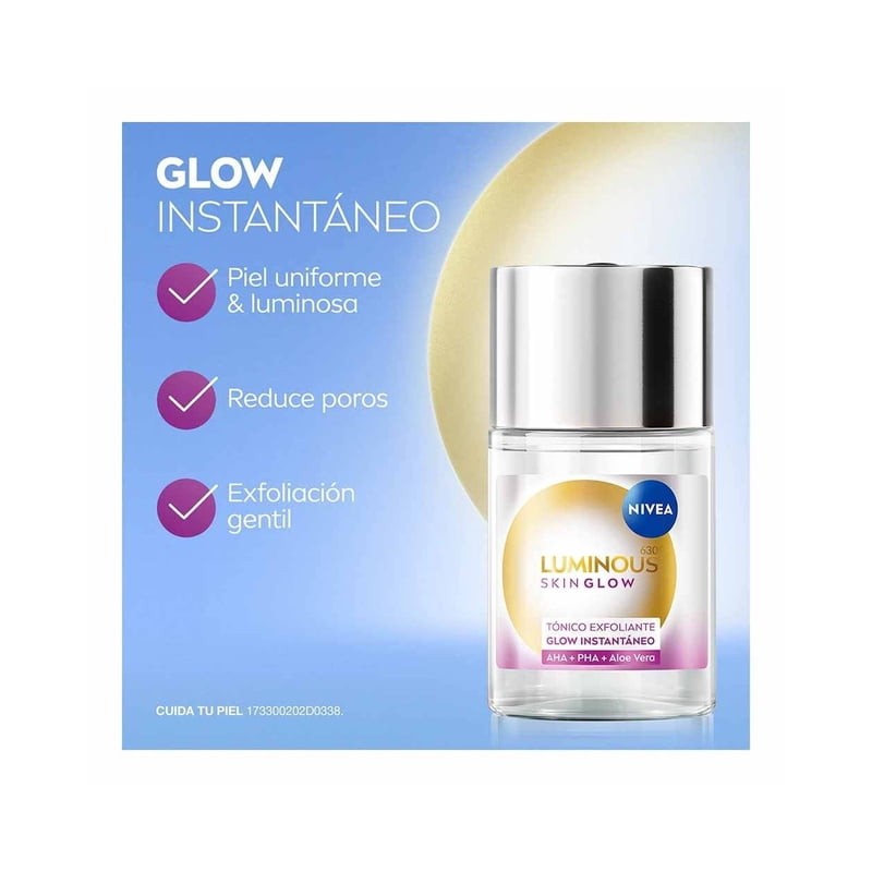 Tónico exfoliante Nivea Skin glow glow instantáneo 100ml