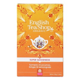 English Tea Shop Super Goodness Turmeric, Ginger & Lemongrass Tea, 20 Tea bags