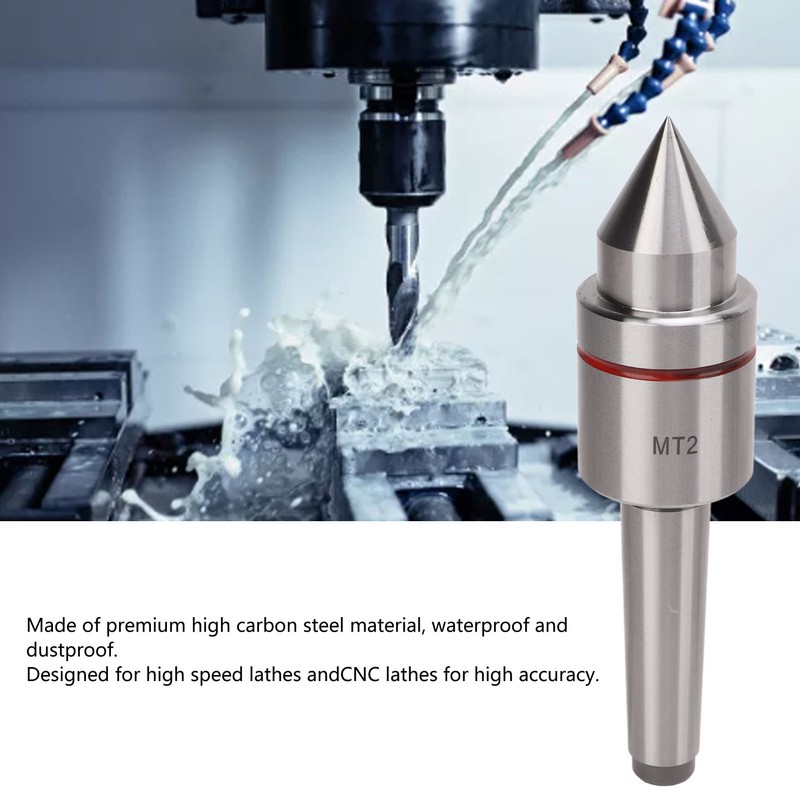 Live Center High Carbon Steel Deep Grooved Ball Bearing 60°