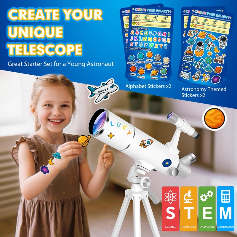Hawkko Telescope for Adults & Kids – 80mm Aperture 500mm