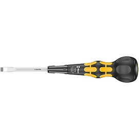 Wera 1834 10 x 6,0 x 100 mm Black/Yellow Ball Grip Flathead Screwdriver 05343800001