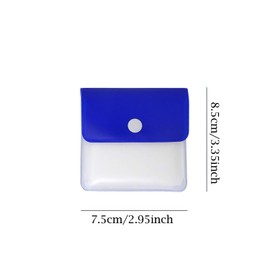 HONBAY 2PCS Portable Environment Friendly Pocket Ashtray Pouch Reusable Fireproof PVC Ashtray Pouch for Outdoor or Travel Use (Blue + Green)