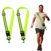 MIVAIUN Pack of 2 Reflective Belts, Bicycle Vest, Reflective Sash,