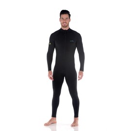 Men Full Body Stinger Swimsuit Dive Skin UV Protection Swimwear UPF50+ Black (XXL)