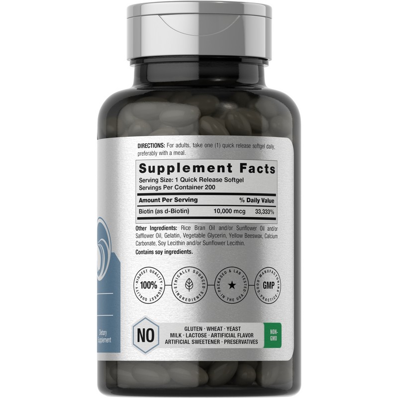 호바흐 비오틴 10000mcg 소프트젤 Horbaach Biotin 10000mcg Softgel