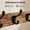 ZOESEEK 29" Coat Rack Wall Mount with Shelf, 4 in
