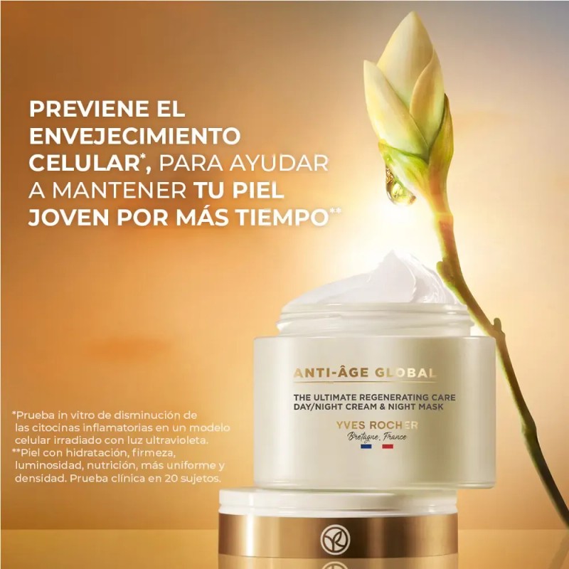 Yves Rocher Crema facial 3 En 1 Rejuvenecedora Antiâge Global
