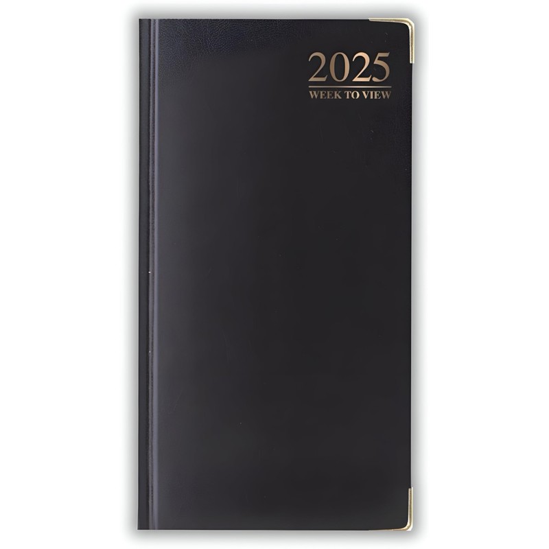 2025 DIARY SLIM LINE WEEK TO VIEW WITH METAL EDGE