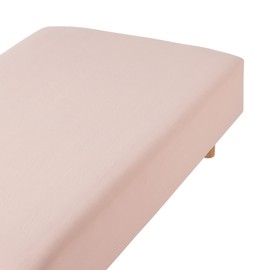 MUJI Washed Fitted Sheet SD Pink 84232961