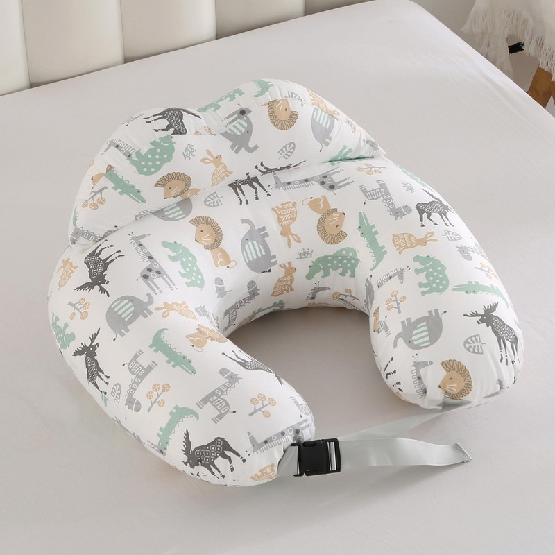 BABYLIAN Nursing Pillow for Breastfeeding,Ergonomic Baby Feeding Pillows with Removable