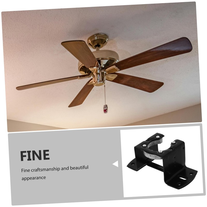 SHINEOFI Ceiling Fan Mounting Kit Sloped Bracket for Cathedral Canopy