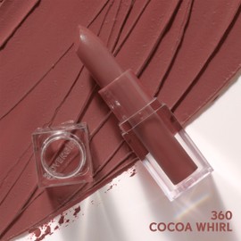 COVERGIRL Clean Lip Color, Cocoa Whirl, Satin Finish, 24-Hour Wear, Squalane, Avocado & Aloe, Carmine-Free, Non-Drying, 0.12oz