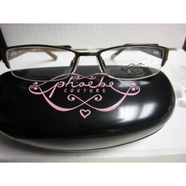 Phoebe Couture  Eyeglass Frames P229   BROWN  50-17-130 With  Case  NEW