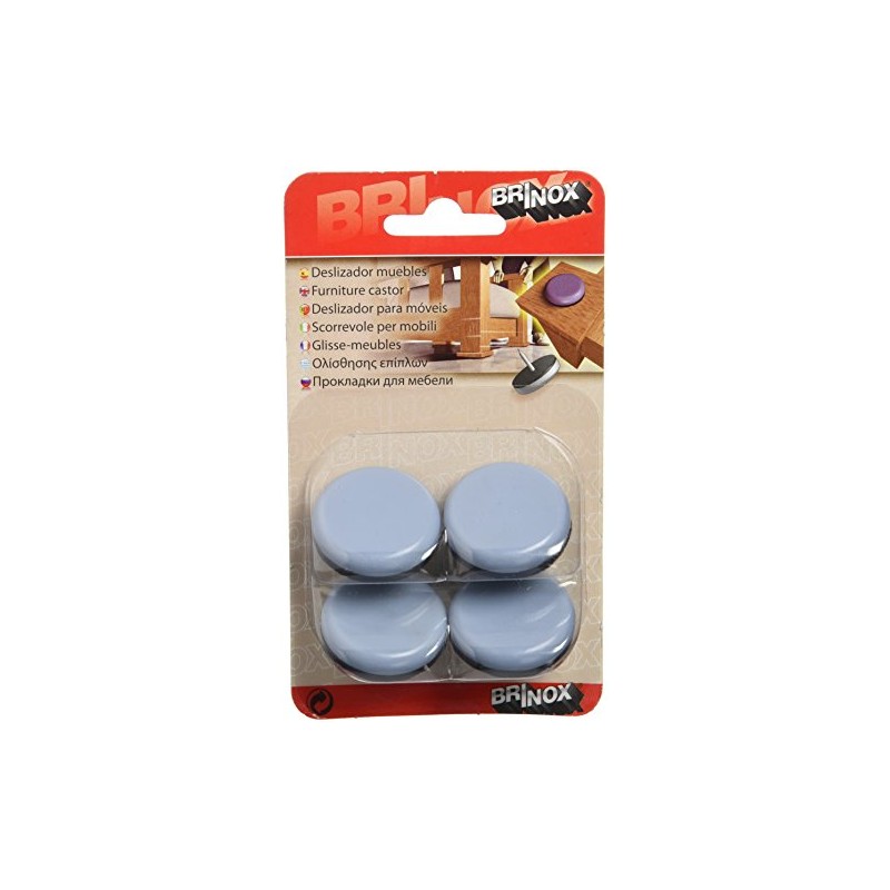 brinox b77700g – Furniture Sliders with Nail (Diameter 32 mm Grey