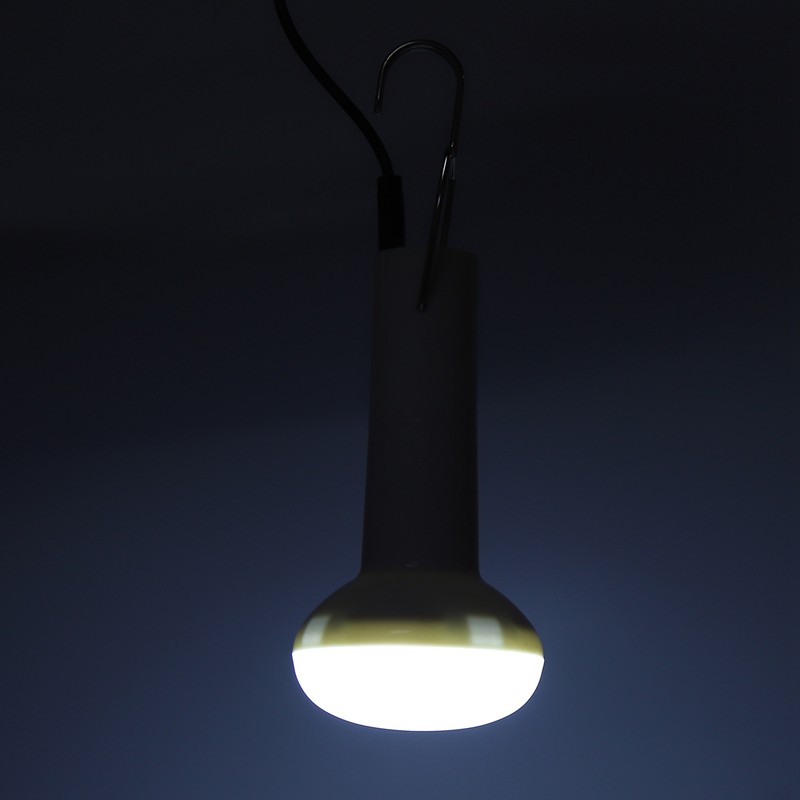 Solar Panel Powered Light Bulb Movable Charging Emergency Lamp for