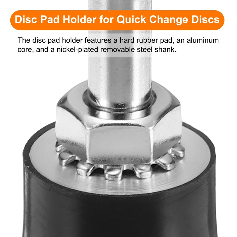 sourcing map 3Pcs 1" Disc Pad Holder Quick Change Discs
