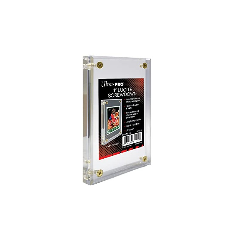 Ultra Pro 1” Thick Lucite Screwdown Trading Card Display