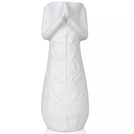 Luiaiog Ceramic Vase for Modern Home Decor - Prayer Angel White Flower Vase for Flowe...