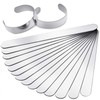 16 pulseras en blanco de acero inoxidable para hacer joyas,