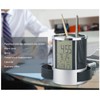 Digital Alarm Clock Pen Holder Perpetual Calendar Pen Holder Multifunctional