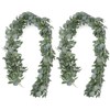 Lobamop Artificial Eucalyptus Garland with Willow Vines, 2 Packs 6.5