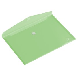HF2 A5 Landscape Transparent Document Envelope - Green