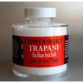 Trapani Sicilian Sea Salt in a Stacker Jar (White)