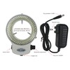Generic LED-144W-ZK White Adjustable 144 LED Ring Light Illuminator for