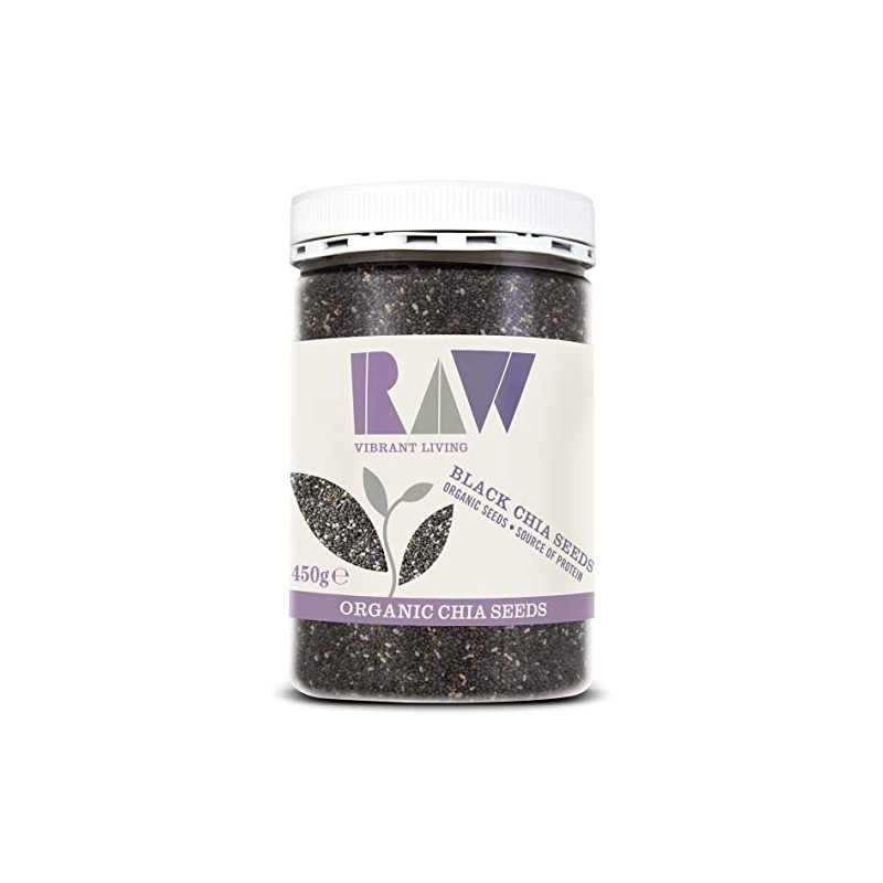 Raw Health Black Chia Seeds - Organic 450g