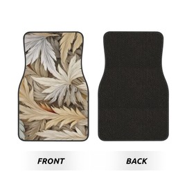 Car Floor Mats,Vehicle Front Rear Carpets Mats Universal Car Rugs,Car Accessories for Truck,Autumn Leaves