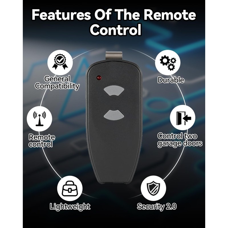 Upgrade Garage Door Opener Remote for Marantec Harrison Martin M3-2312,