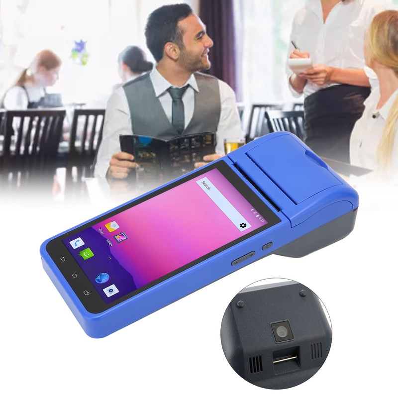 Handheld POS Machine 1280 X 720 HD Screen Thermal Printing
