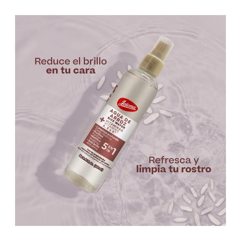 Jaloma Agua de Arroz, Reduce Impurezas de la Piel, 250ml