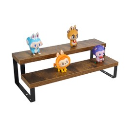 ihomecooker 2 Tier Wood Display Riser Stand,Tiered Display Shelf for Perfume and Cologne Spice Rack Organizer Large Shelf for Cupcakes Figures