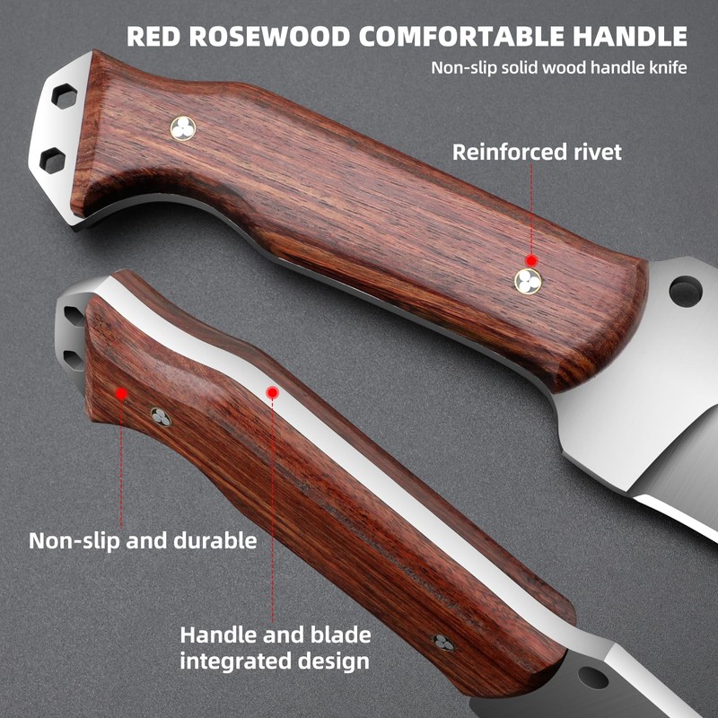 Outdoor Machete with Sheath for Cutting Trees, for Yard Work