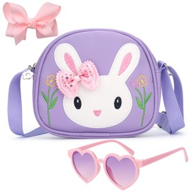 LJCTULY Toddler Purse-Small Kids Purse, Girls Bunny Purse, Little Girl Purse-Birthday Gifts Purse for Girls, Purple, Casual