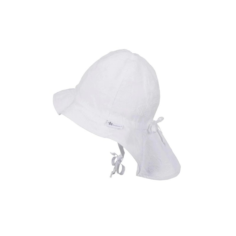 Sterntaler Baby Girl Hat with Tie Band Hat, White