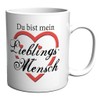 Tasse mit Spruch/Schriftzug "Lieblingsmensch" als Geschenk