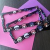 J J K License Plate Frame - Characters: Baby Blue