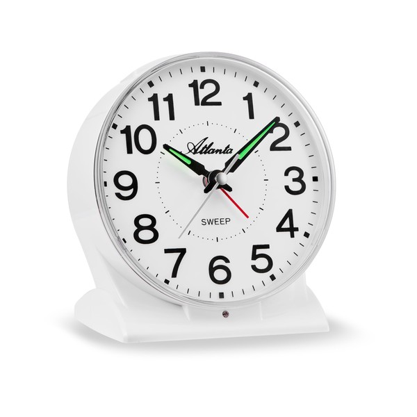 Atlanta Large Quartz Alarm Clock with Automatic Night Light Sensor