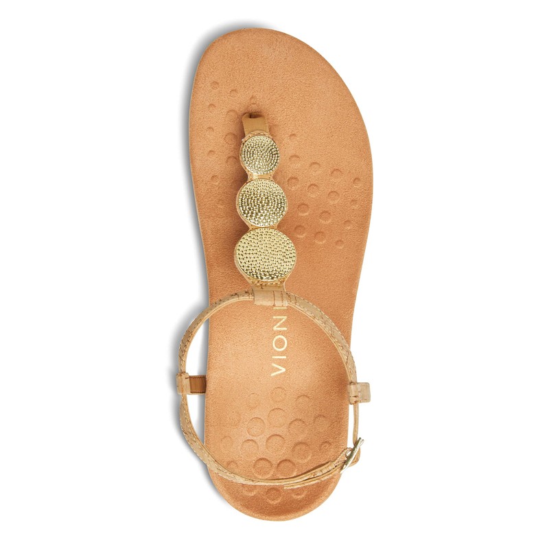 Vionic LIZBETH7139W Lizbeth Gold Cork 9 W