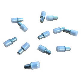 JAM2DAY 12 x Shelf Support Studs Pegs for Standard 5 mm Hole - Strong 60kg Load Capacity (Rubber Peg for Glass)