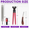 Swpeet 8Pcs Professional Farrier Tools Value Kit with Roll Pack,
