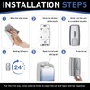 Bertreno Commercial Soap Dispenser Wall Mount Manual Pump Hand Soap