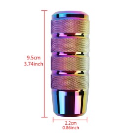 JDM Neo Chrome Alumnium Alloy Stick Gear Shift Knob Lever Shifter Universal Fit