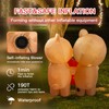 Aotiooy Valentines Inflatables Outdoor 4FT Valentines Day Inflatable Couple Bear