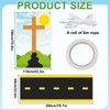 2PCS Religious Cross Backdrop with Road Decorations Religious Cross Backdrop