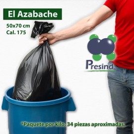 34 Bolsas Para Basura 50x70 El Azabache (1 Kg Aprox)                                                                                                  