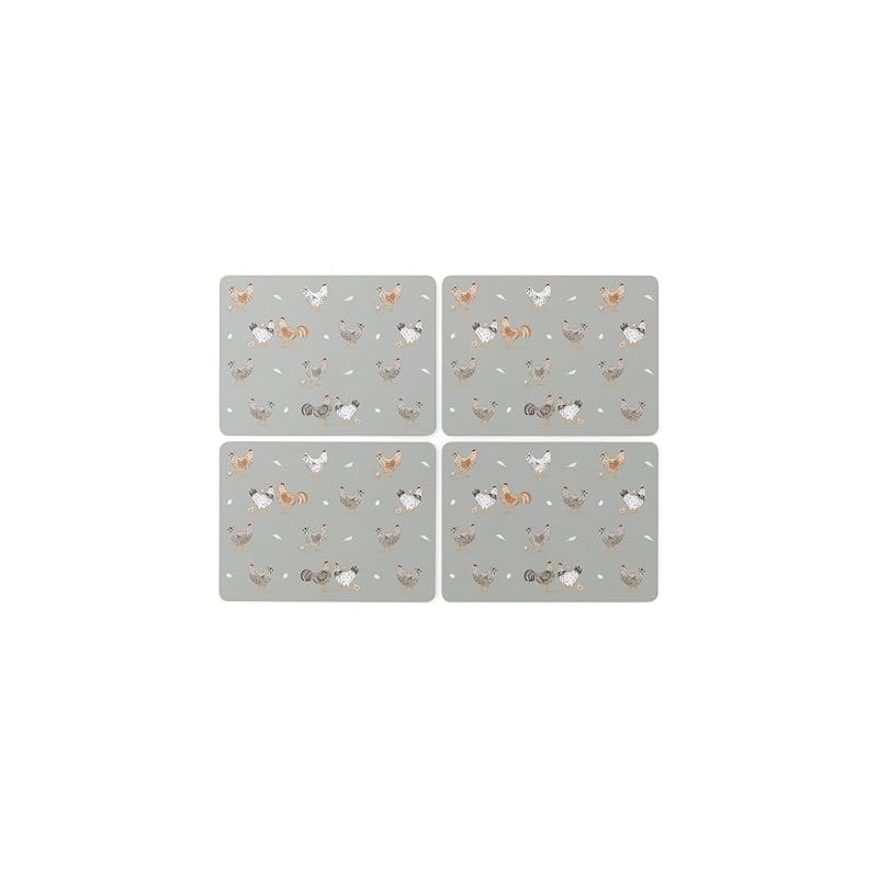 Cooksmart Hen House Lane Set of 4 Cork Placemats |