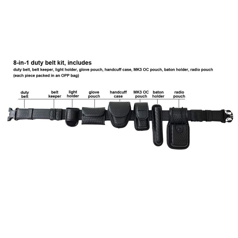LytHarvest 8-in-1 Police Duty Belt Kit with Pouches, Law Enforcement
